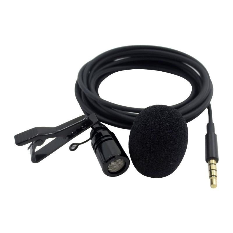 NNEIDS Clip-On Lavalier Microphone For Mobile Phones - 1.2M - Black