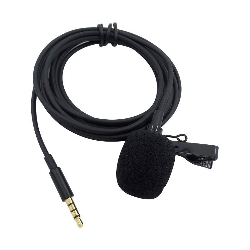 NNEIDS Clip-On Lavalier Microphone For Mobile Phones - 1.2M - Black