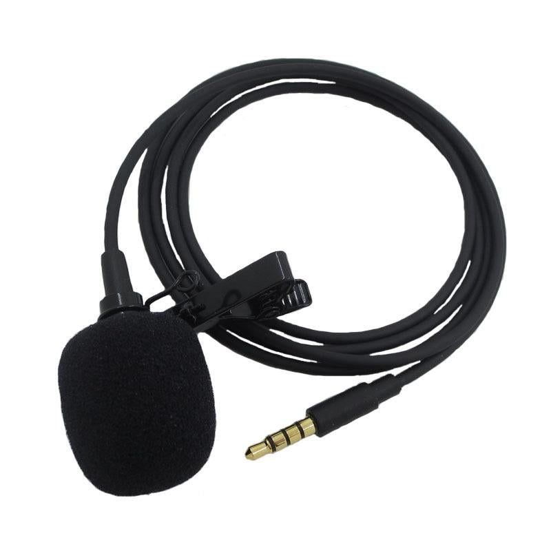 NNEIDS Clip-On Lavalier Microphone For Mobile Phones - 1.2M - Black