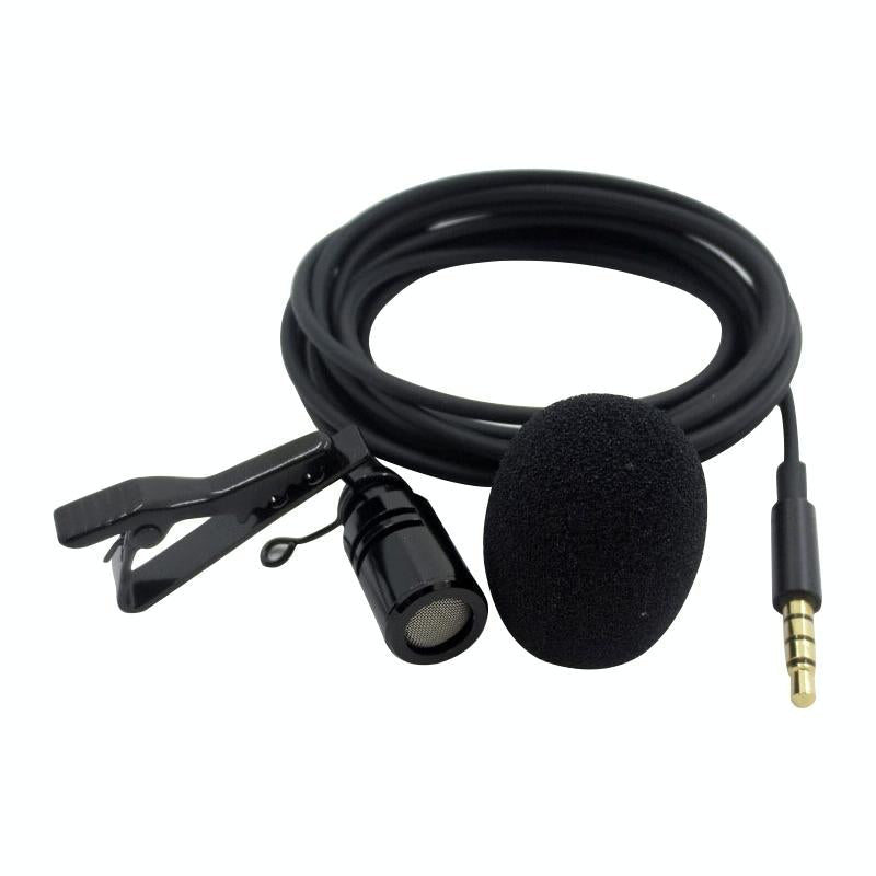 NNEIDS Clip-On Lavalier Microphone For Mobile Phones - 2.5M - Black