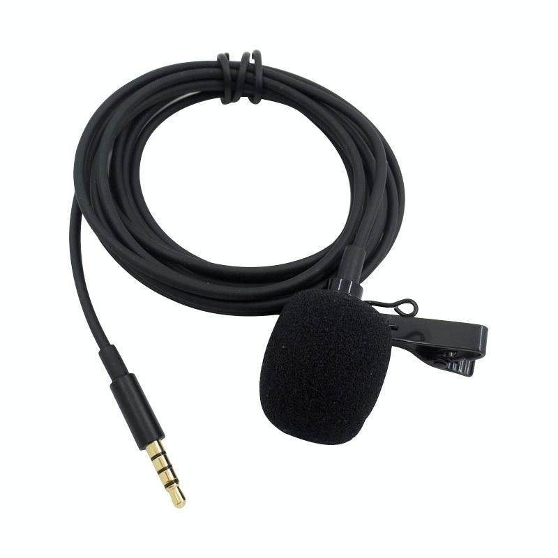 NNEIDS Clip-On Lavalier Microphone For Mobile Phones - 2.5M - Black