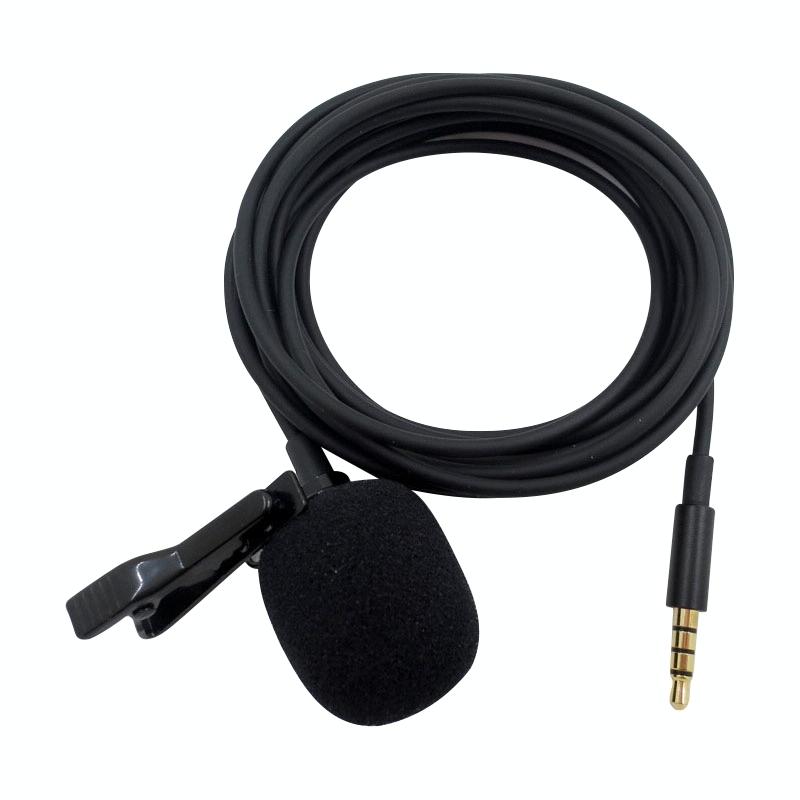 NNEIDS Clip-On Lavalier Microphone For Mobile Phones - 2.5M - Black
