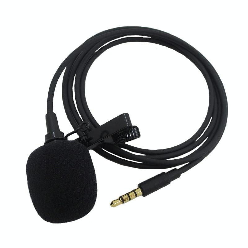 NNEIDS Clip-On Lavalier Microphone For Mobile Phones - 2.5M - Black