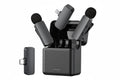 NNEOBA Wireless Lavalier Microphone Noise Cancelling Rechargeable