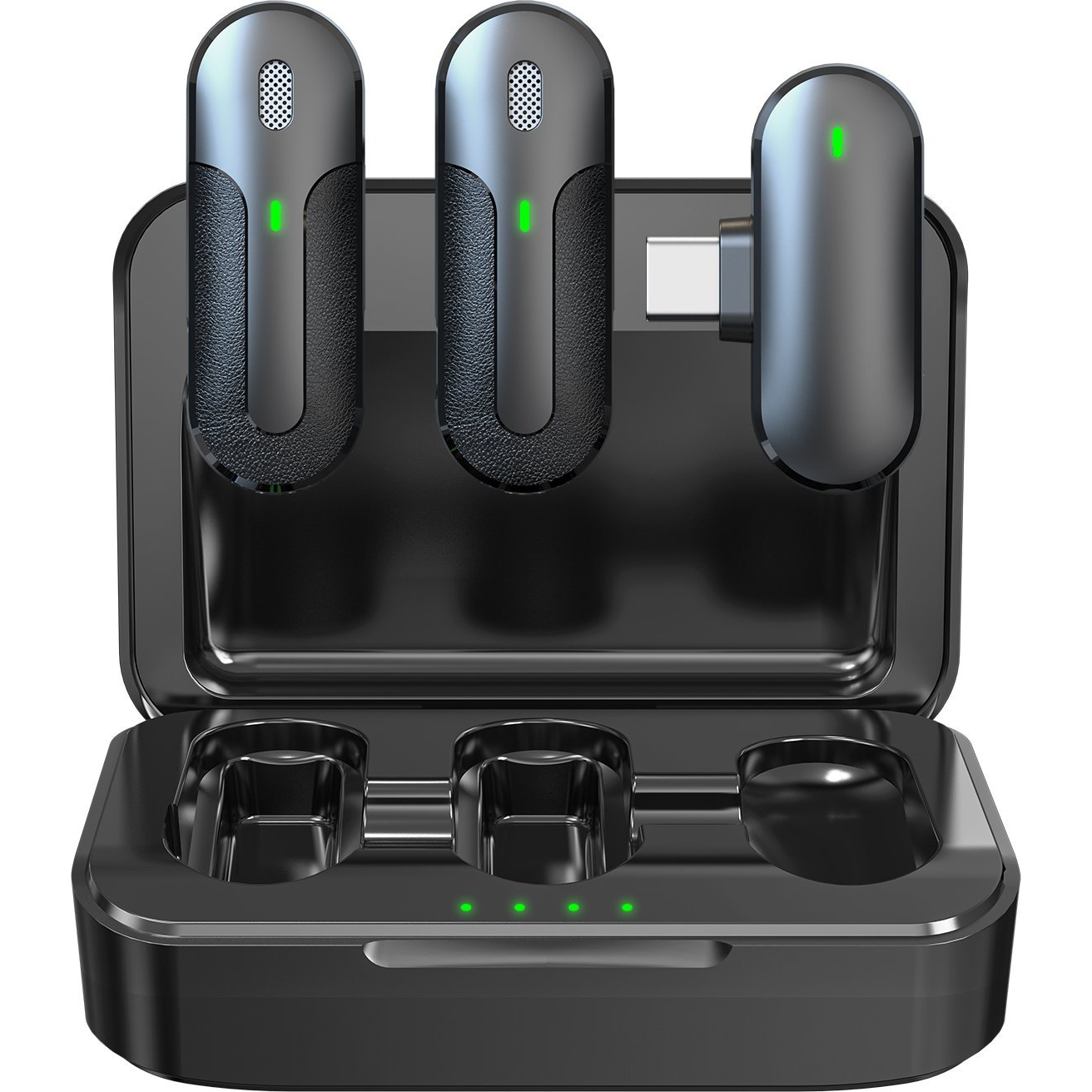 Technaxx TX-301 Wireless Lavalier Microphones Black